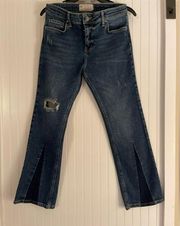 Free People Distressed Boot Cut Jeans 28