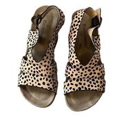 Pierre Dumas cheetah print Kork wedges