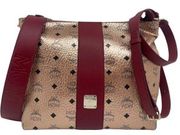 New MCM Medium Hobo 2 Straps Crossbody Bag