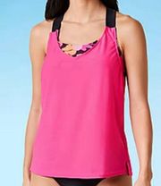 ZeroXposur Floral Tankini Swimsuit Top