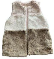 Altar’d State Tri Color Faux Fur Vest