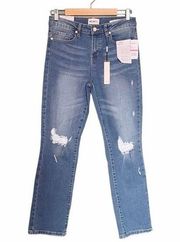 NWT William Rast Jeans High Rise Slim Straight Lagoon Wash Denim Women’s Size 26