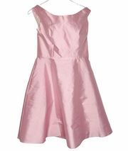 Alfred Sung D686 Cocktail Length Bridesmaid Dress Bubblegum Pink Size 14