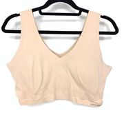 Lucky Brand Bra Women's Size 2X Bralette Unlined Nude Wire Free