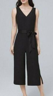 WHBM White House Black Market Wide Leg Crop Culotte Jumpsuit Women’s Size 00