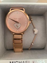 Watch Rose Gold With Bracelet