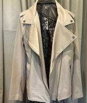 Macy’s  Faux Leather Moto Jacket