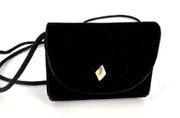 Estee Lauder vintage Y2K velvet mini clutch purse button snap Crossbody