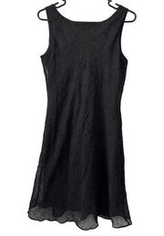 Alyn Paige Vintage Dress Size 9 10 Medium Black Sleeveless Sparkles Polyester