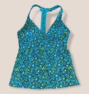 Athleta Floral Tankini Swimsuit