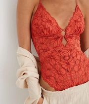 Aerie Beach Daze Lace Bodysuit XL