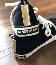 KENNETH COLE - The Run Women's Sneakers Black & Gold - NEW w/out Tags Size 6