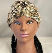 Pre tied head wrap turban, cancer hair wrap, African hair cap