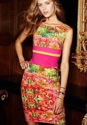 La Petite Robe di Chiara Boni Sumatra Floral Print Sheath Dress 42 / 6