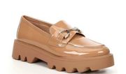 Chelsea and Violet Vera Patent Slip-on Lug Sole Loafer