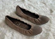 AGL Beige Studded Blakely Ballet Flats Size 37