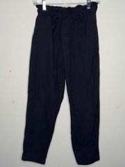 Hollister ultra high rise jogger dark grey XS paper bag waist fall