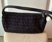 Authentic Vintage Fendi Black Zucchino Shoulder Bag🤎