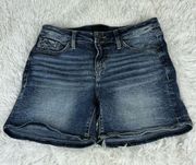 Buckle Black Fit No. 53 Faded Mid Rise Denim Blue Jean Shorts Size 26