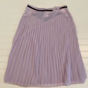 THE LIMITED PLEATED LAVENDER SKIRT SATIN YOKE