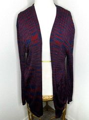 Missoni sweater Blue red Open Front Cardigan