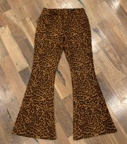 Animal Print NWT Flare Pants Size 30