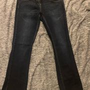 Curvy Fit Bootcut jeans 7 Short medium to dark wash