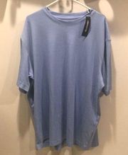 Women’s 2XL Light Blue Liz Claiborne Short Sleeved Top