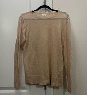 Reiss Beige Alpaca Blend Crewneck Sweater Size Medium