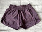 Lululemon  Tracker Short V 4" Smoked Mulberry Women Size 6