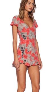 For Love & Lemons Mai Tai Floral Romper XS