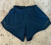 Lululemon 4” Hotty Hot Blue Shorts