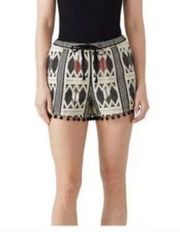 Saylor Abstract Nylah Cotton Shorts Size Womens Medium Multi Color