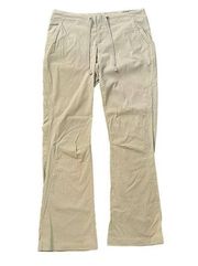 Columbia beige skinny wind pants size 8