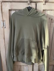 Aerie sage green cropped hoodie