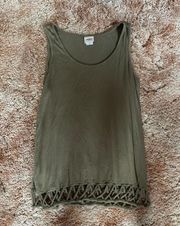 Olive Green Tank Top