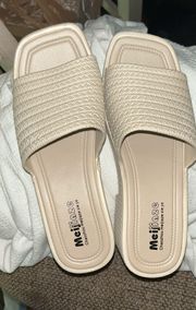 Tan Wedged Sandals