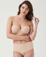 Spanx NWT Up For Anything Nude Strapless Bra - size 32DD