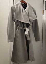 MNG Basics Grey Wrap Pea Coat USA S