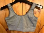 Lucky Brand Bra L Gray Pullover Tank Style Scoop Neck