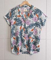 Marine Layer Venice tropical floral blouse