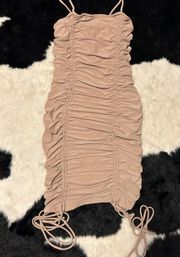 Nude Mini Dress