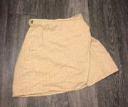 Marine Layer Yellow Gingham Wrap Skirt