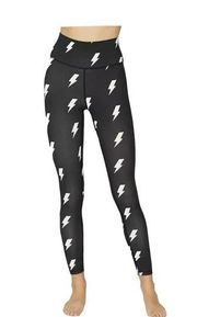 SPIRITUAL GANGSTER Essential High Waist Black Bolt Leggings