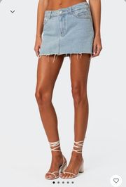 Denim Mini Skirt