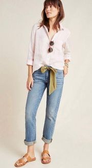 Pilcro Slim Boyfriend High Rise Relaxed Fit Jeans In Raindrop 32 Anthropologie