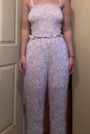 NWT floral purple jumpsuit