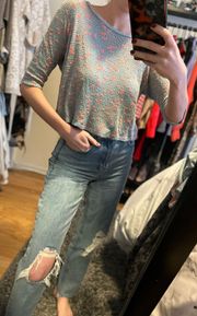 Comfy Cropped Knit Top