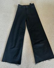 Black  Marine Wide Leg Jeans