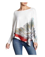 Go Couture floral print asymmetric Sweater in Large